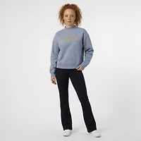 Sweat-shirt à col montant Champion bleu clair pour femme, Michigan Wolverines Triumph