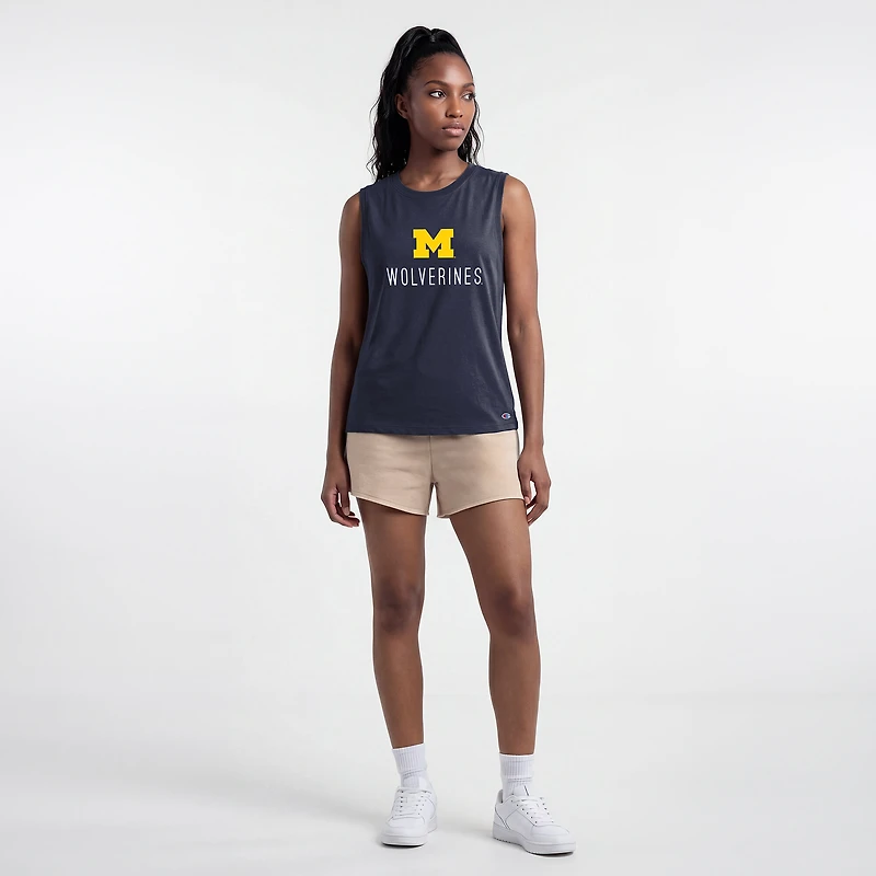 Women's Champion  Navy Michigan Wolverines Lifestyle Tank Top