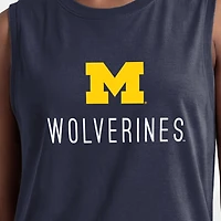 Women's Champion  Navy Michigan Wolverines Lifestyle Tank Top