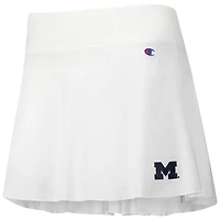 Women's Champion White Michigan Wolverines Tailgate Soft Touch Skort