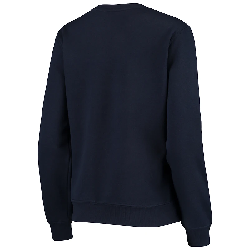 Sweat-shirt à capuche Campanile bleu marine Colosseum pour femme des Wolverines du Michigan