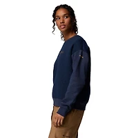 Women's Columbia Navy Michigan Wolverines Collegiate Hart Mountain™ Quilted Sweatshirt