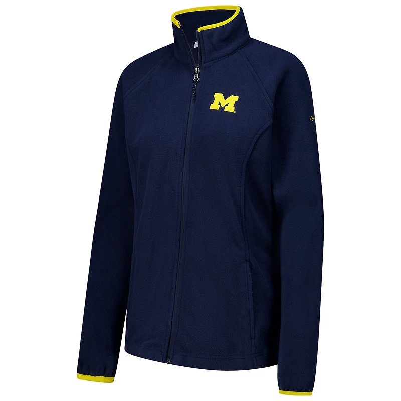 Veste polaire entièrement zippée Columbia Michigan Wolverines Give & Go II pour femme