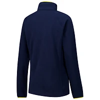 Veste polaire entièrement zippée Columbia Michigan Wolverines Give & Go II pour femme
