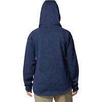 Women's Columbia Navy Michigan Wolverines Sweater Weather Fleece Lined Pullover Hoodie