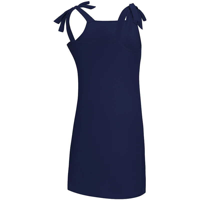 Chemise de nuit à épaules nouées Concepts Sport Navy Michigan Wolverines pour femme