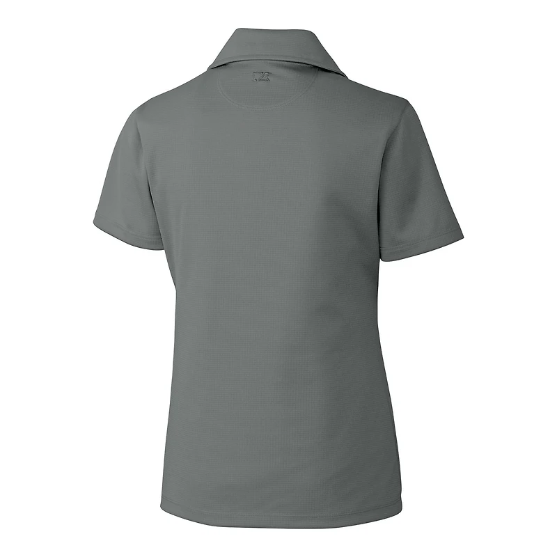 Polo texturé uni pour femme Cutter & Buck Steel Michigan Wolverines CB DryTec Genre