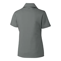 Polo texturé uni pour femme Cutter & Buck Steel Michigan Wolverines CB DryTec Genre