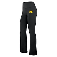 Women's Fanatics Black Michigan Wolverines Training Camp Maxed Out Flare Leggings