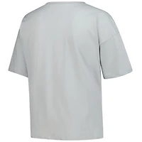 Women's Fanatics Gray Michigan Wolverines Plus Winning Gear Notch Neck T-Shirt