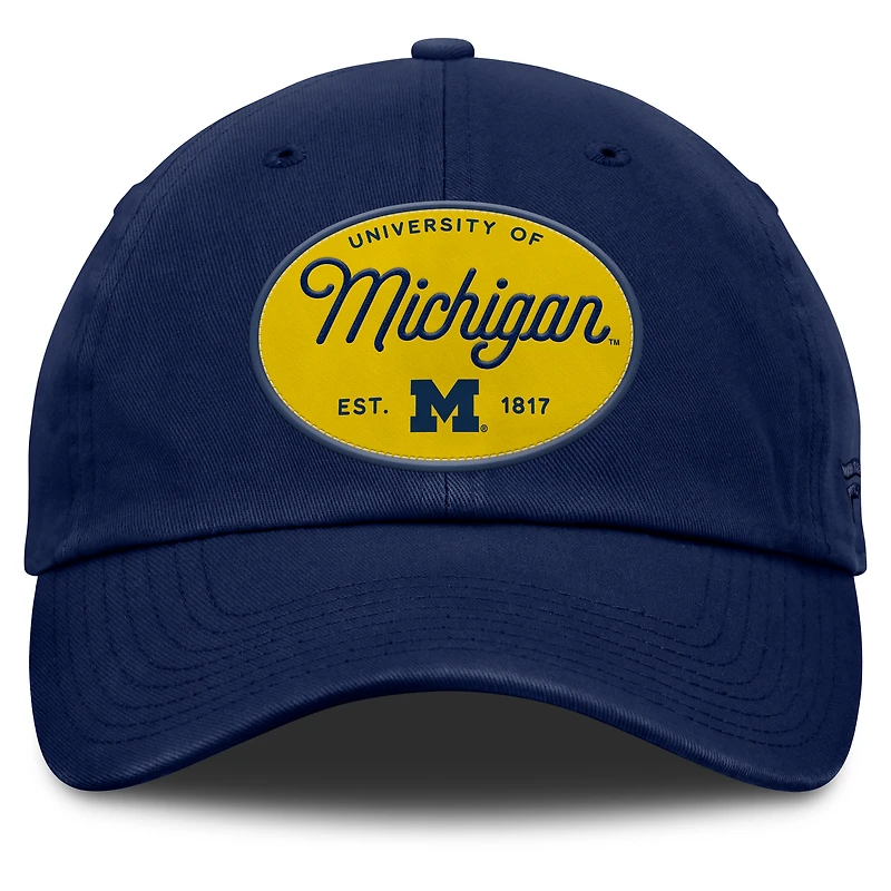Casquette ajustable Candid pour femmes, bleu marine, des Wolverines du Michigan