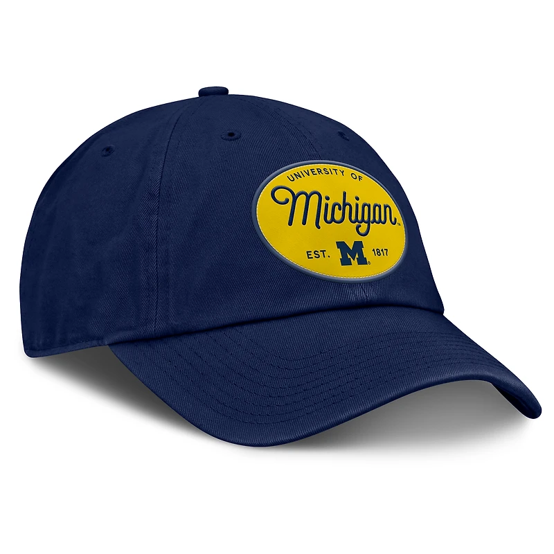 Women's Fanatics Navy Michigan Wolverines Candid Adjustable Hat