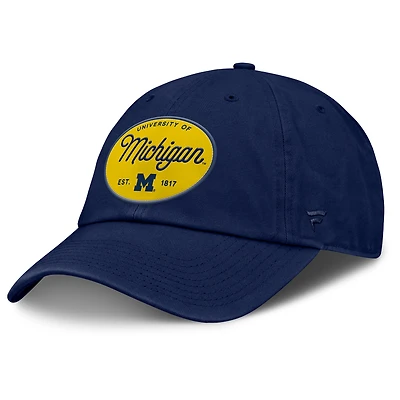 Women's Fanatics Navy Michigan Wolverines Candid Adjustable Hat