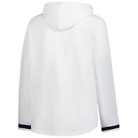Women's Fanatics White Michigan Wolverines Plus Pullover Hoodie