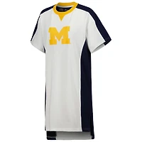 Women's G-III 4Her by Carl Banks White Michigan Wolverines Home Run T-Shirt Dress