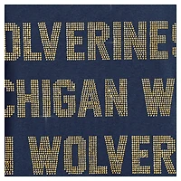 Women's Gameday Couture  Navy Michigan Wolverines Hype Era Sweatshirt