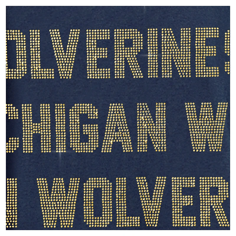 Women's Gameday Couture Navy Michigan Wolverines Hype Era Sweatshirt