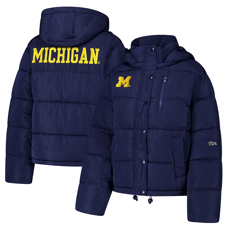 Doudoune bleu marine pour femme Hype and Vice Michigan Wolverines