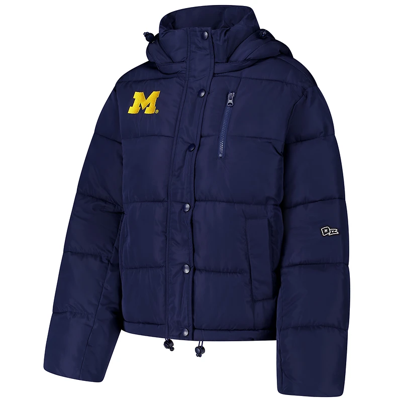 Doudoune bleu marine pour femme Hype and Vice Michigan Wolverines
