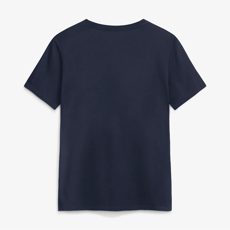 Women's Jordan Brand Navy Michigan Wolverines Script Mantra Logo T-Shirt
