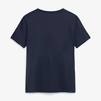 Women's Jordan Brand Navy Michigan Wolverines Script Mantra Logo T-Shirt