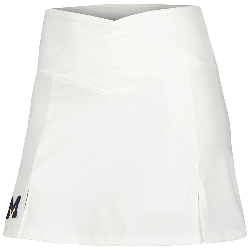 Women's KadyLuxe White Michigan Wolverines Erin Skort