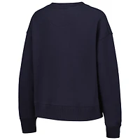 Sweat-shirt à enfiler Boxy League Collegiate Wear pour femmes, bleu marine, Michigan Wolverines