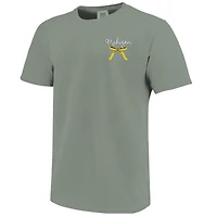 T-shirt de Noël vert clair pour femmes Michigan Wolverines, motif sapin Noël, couleurs confortables