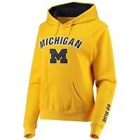 Sweat à capuche Maize Michigan Wolverines Arch & Logo 1 pour femme