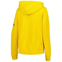 Women's Colosseum Navy Michigan Wolverines Big Logo Team Pullover Hoodie