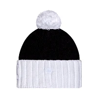 Women's New Era  Navy Michigan Wolverines Tonal Cuffed Knit Hat with Double Poms