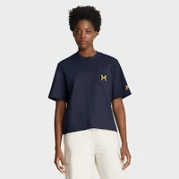 Women's Nike  Maize Michigan Wolverines Legacy Pocket Boxy T-Shirt