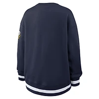 Women's Nike Navy Michigan Wolverines Oversized Legacy Phoenix Sweatshirt