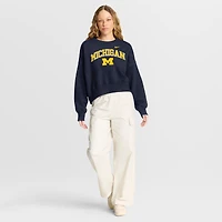 Sweat-shirt Nike bleu marine surdimensionné pour femme, motif Phoenix Arch, Michigan Wolverines