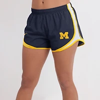 Women's Nike Navy Michigan Wolverines Spring Break Tempo Dri-FIT Shorts