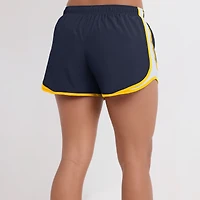 Women's Nike Navy Michigan Wolverines Spring Break Tempo Dri-FIT Shorts