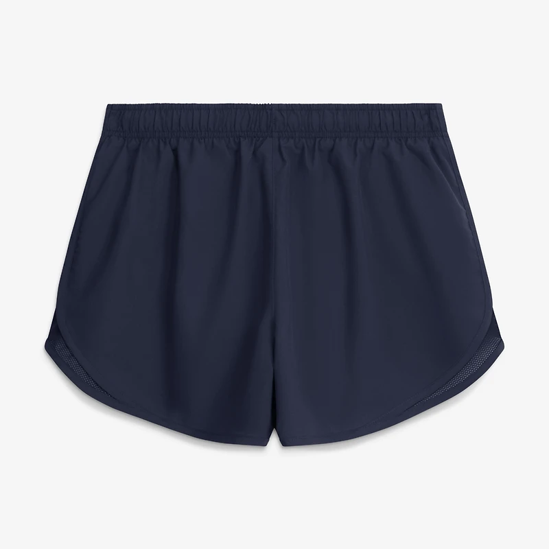 Short Nike Michigan Wolverines Tempo taille mi-haute Dri-FIT bleu marine pour femme