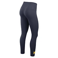 Women's Nike Navy Michigan Wolverines Zenvy High Rise Dri-FIT 7/8 Leggings