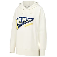 Sweat à capuche Pressbox crème Michigan Wolverines Marni pour femmes