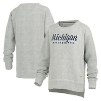 Sweat-shirt à enfiler Torrington gris chiné pour femme de la collection Pressbox des Wolverines du Michigan