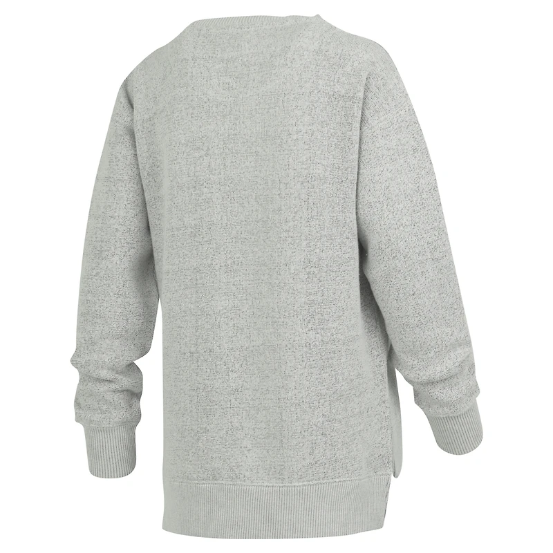 Sweat-shirt à enfiler Torrington gris chiné pour femme de la collection Pressbox des Wolverines du Michigan