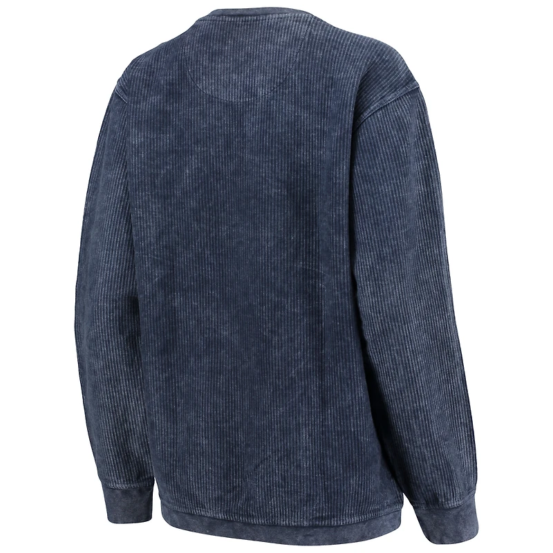 Sweat-shirt à enfiler basique Pressbox Navy Michigan Wolverines pour femme