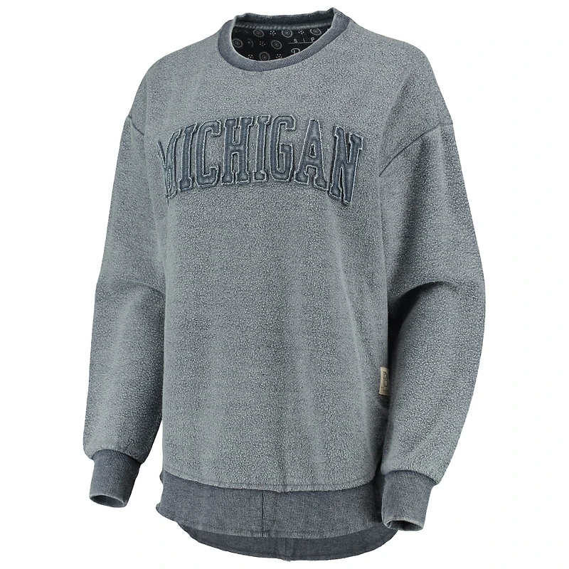 Sweat-shirt à enfiler Pressbox Michigan Wolverines Ponchoville pour femme