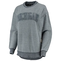 Sweat-shirt à enfiler Pressbox Michigan Wolverines Ponchoville pour femme