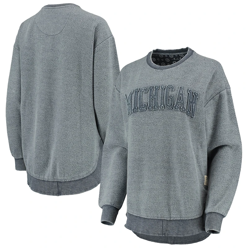 Sweat-shirt à enfiler Pressbox Michigan Wolverines Ponchoville pour femme