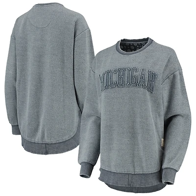 Sweat-shirt à enfiler Pressbox Michigan Wolverines Ponchoville pour femme