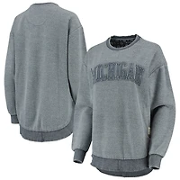 Sweat-shirt à enfiler Pressbox Michigan Wolverines Ponchoville pour femme