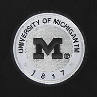 Women's Pro Standard  Black Michigan Wolverines Pearl Cropped Pullover Sweatshirt