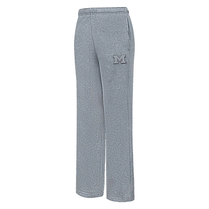 Women's Pro Standard Heather Charcoal Michigan Wolverines Tonal Neutral Relaxed Fit Fleece Sweatpants
