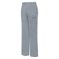 Women's Pro Standard Heather Charcoal Michigan Wolverines Tonal Neutral Relaxed Fit Fleece Sweatpants